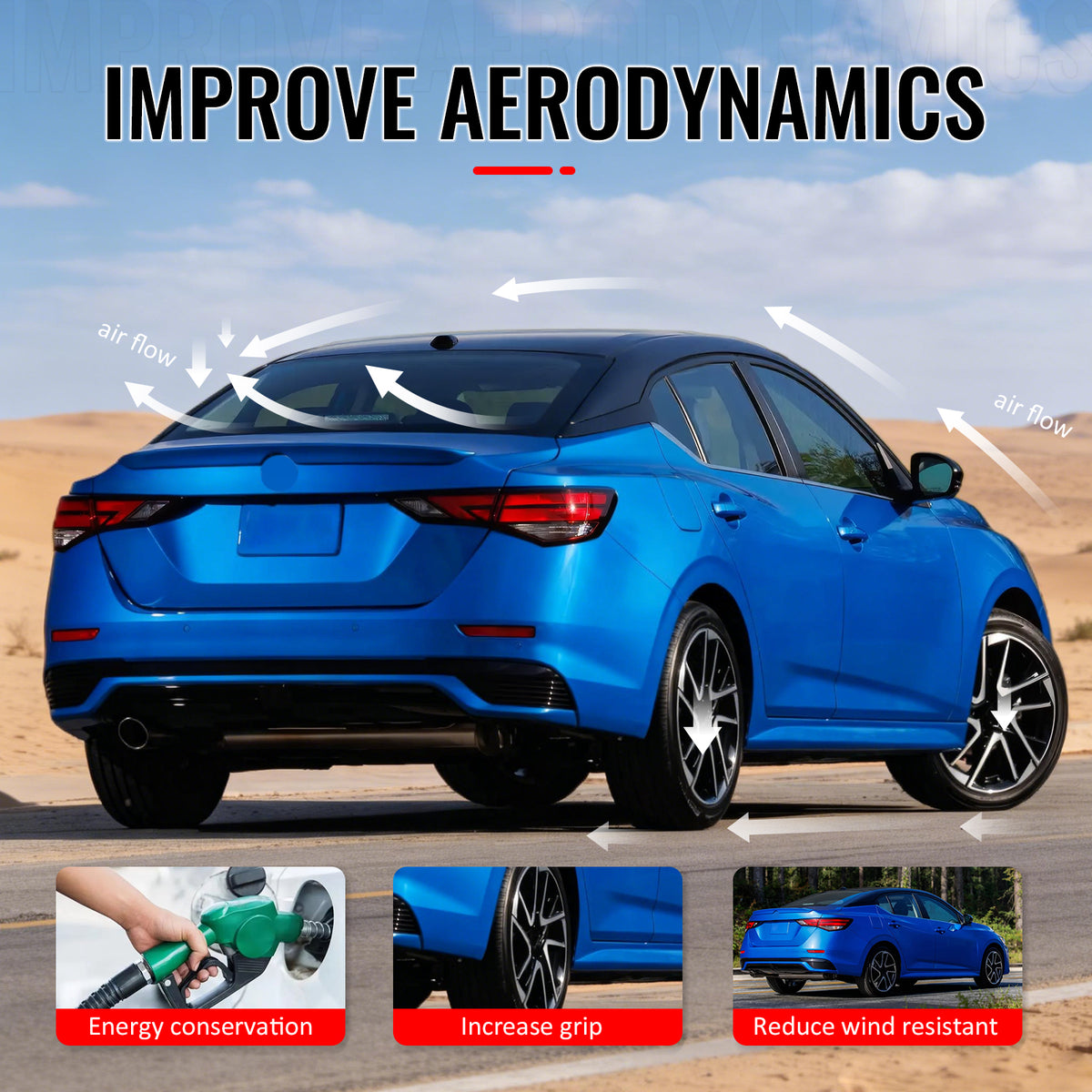 Fits 20-25 Nissan Sentra Sedan SR Style Gloss Black Rear Trunk Spoiler Wing ABS