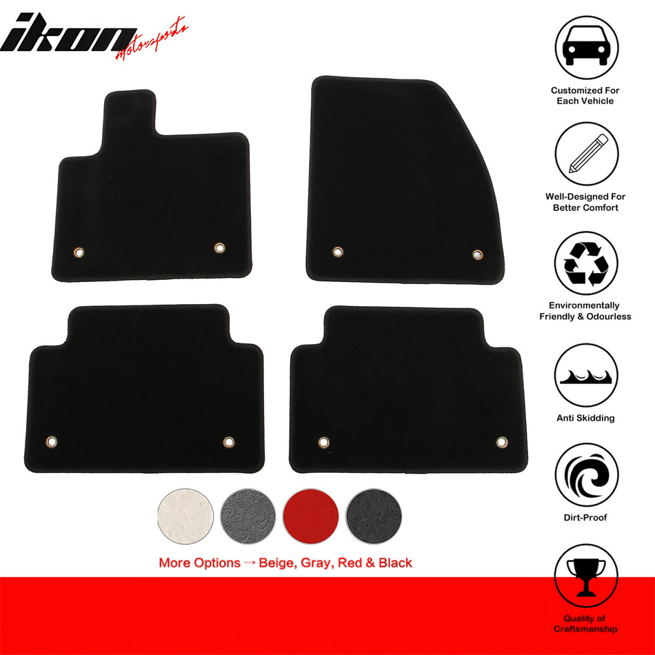 2020-2025 Rover Range Evoque OE Style Black Floor Mats Carpets Nylon