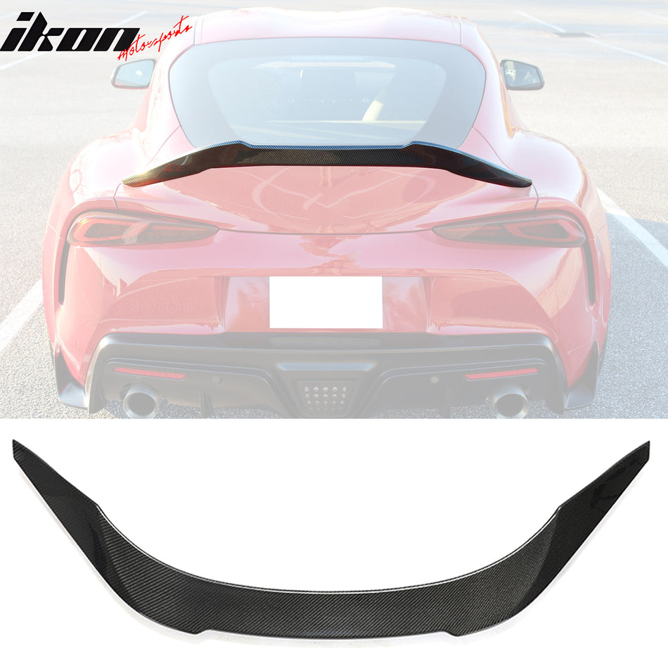 2020-2025 Toyota GR Supra A90 V Style Trunk Spoiler Gloss Carbon Fiber