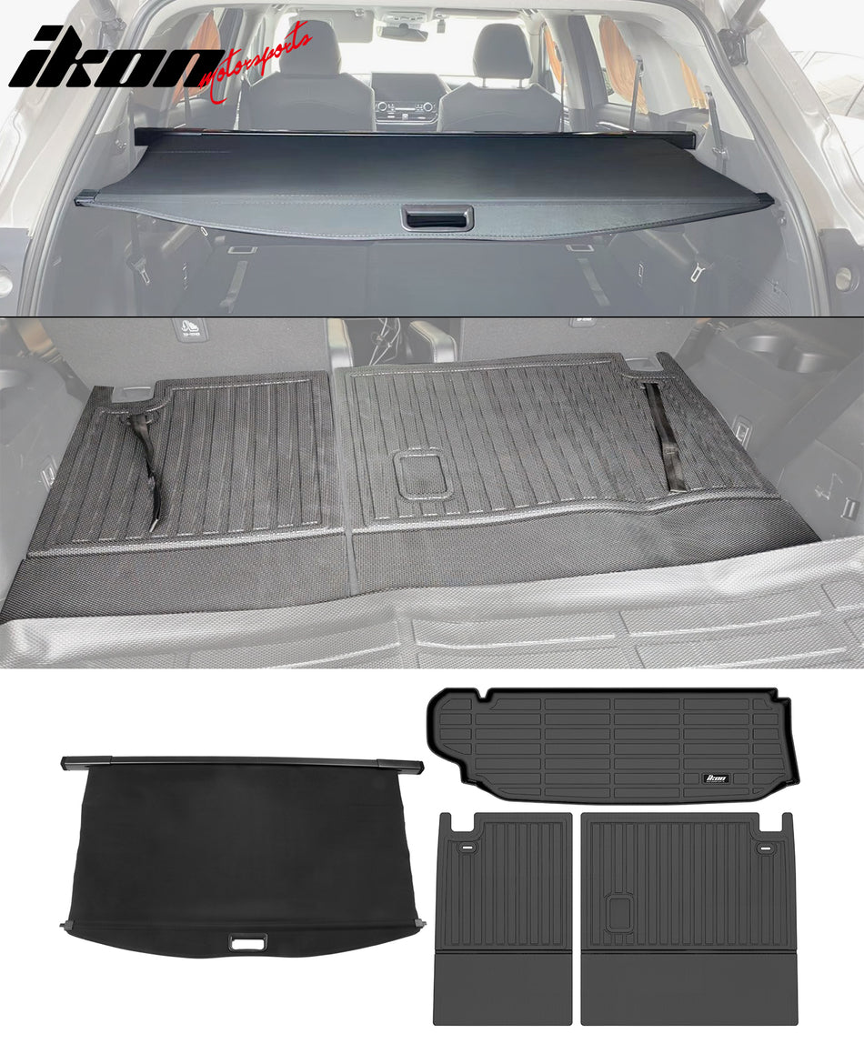2020-2025 Toyota Highlander 3D Trunk Mat + Cargo Cover + Backrest Mat