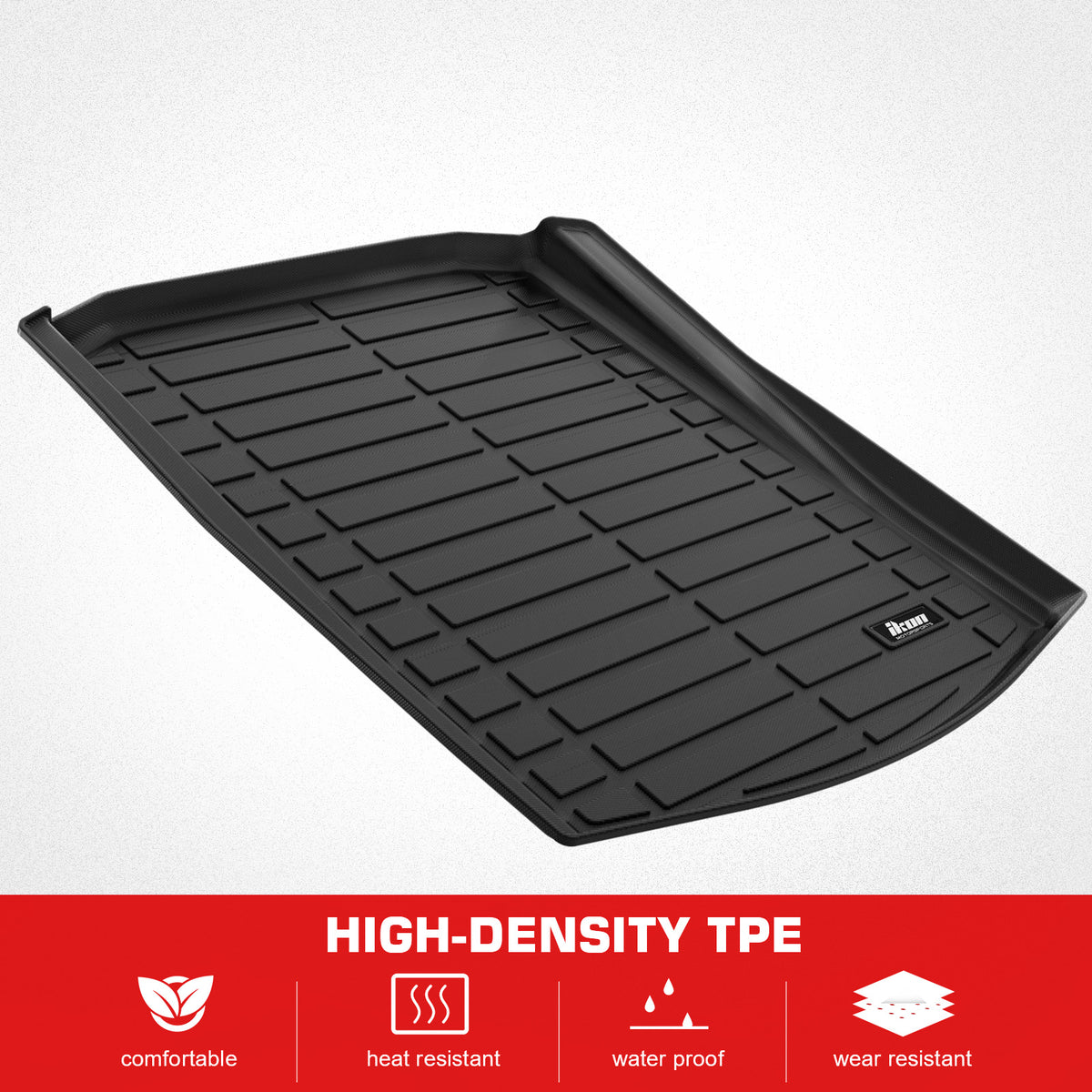 Fits 20-25 Cadillac CT5 TPE All Weather Waterproof Rear Cargo Trunk Tray Mats