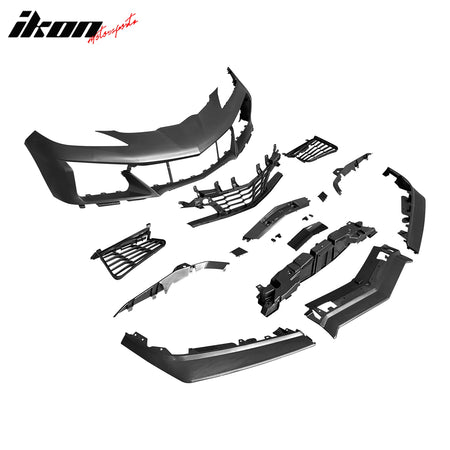 Fits 20-25 Chevy Corvette Front Bumper Cover E-RAY Style Conversion Unpainted