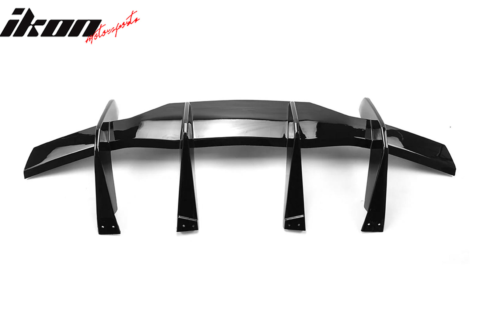 2020 - 2025 Chevy Corvette C8 Gloss Black Rear Bumper Diffuser ABSIkon Motorsports