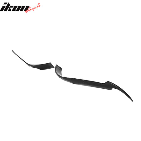 Fits 20-25 Chevrolet Corvette C8 IKON Front Bumper Canard Splitters Carbon Fiber
