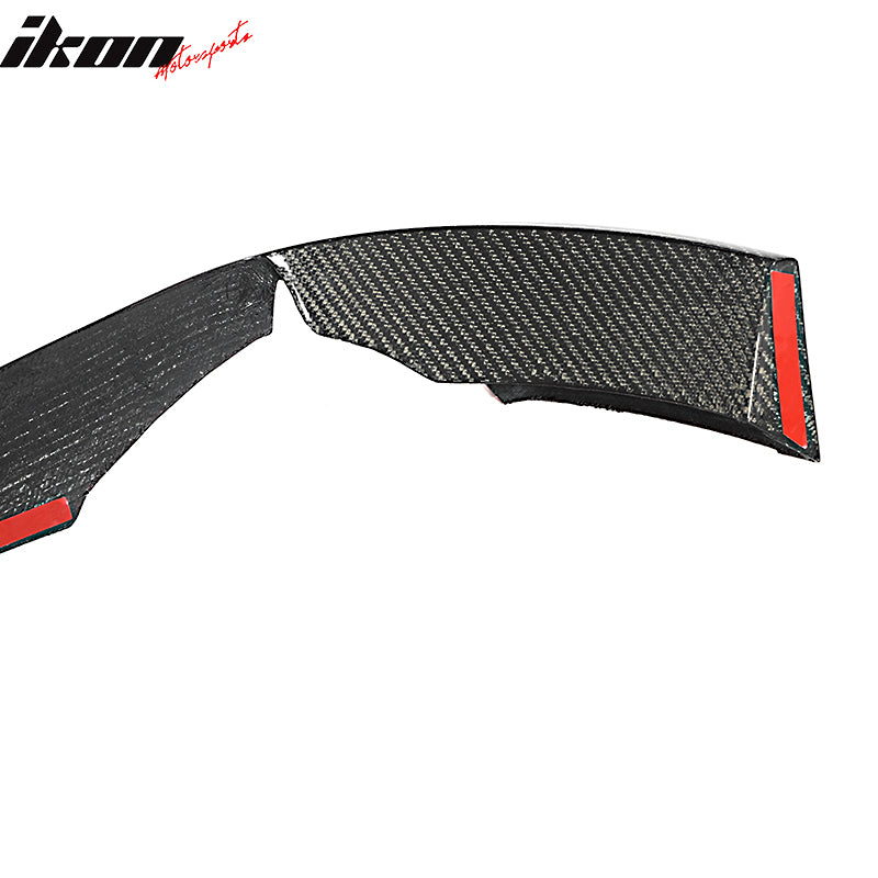 Fits 20-25 Chevrolet Corvette C8 IKON Front Bumper Canard Splitters Carbon Fiber
