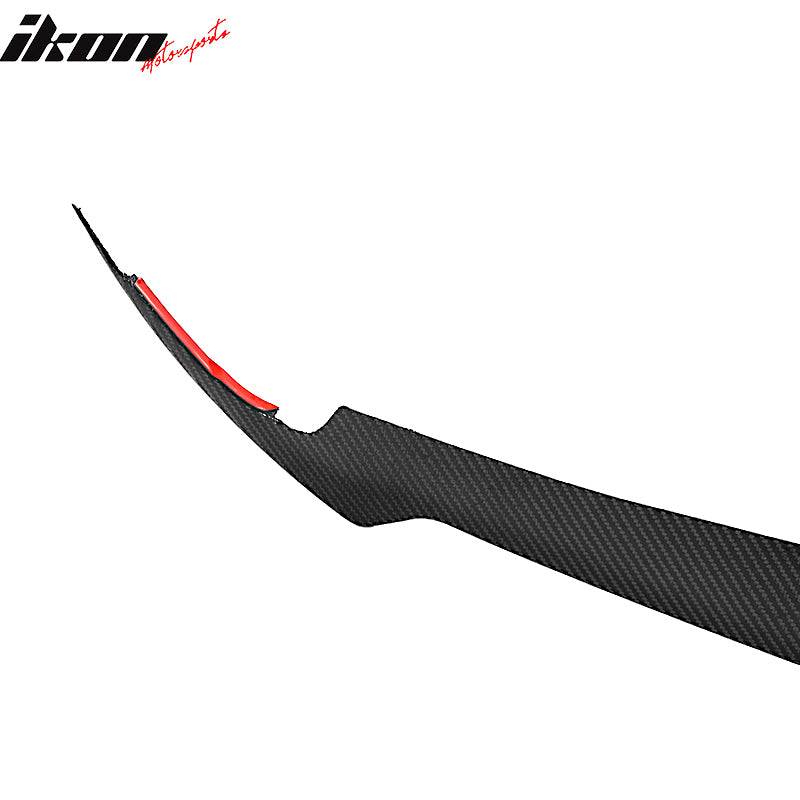 Fits 20-25 Chevrolet Corvette C8 IKON Front Bumper Canard Splitters Carbon Fiber