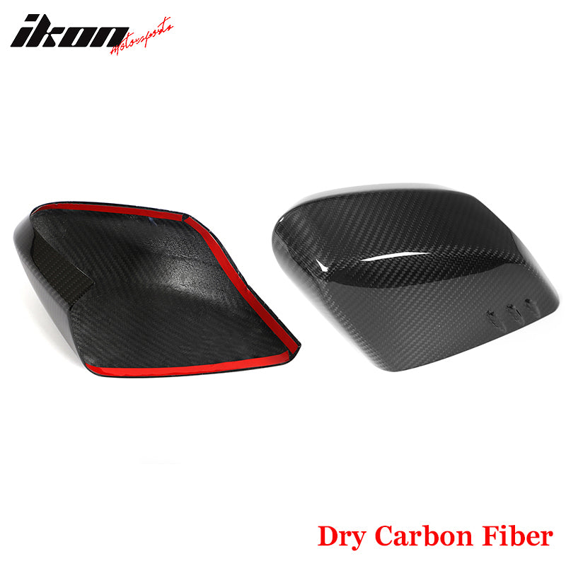 Dry Carbon Fiber For 20-25 Chevy Corvette C8 Gloss Black Rear View