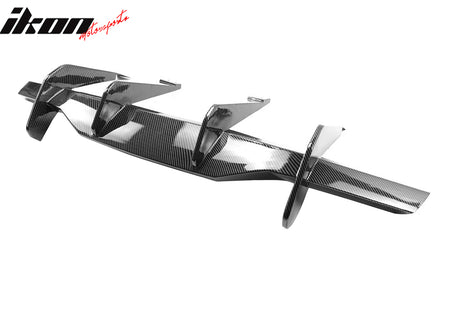 Fits 20-25 Chevy Corvette C8 Rear Bumper Diffuser Fin Lip Carbon Fiber Print ABS