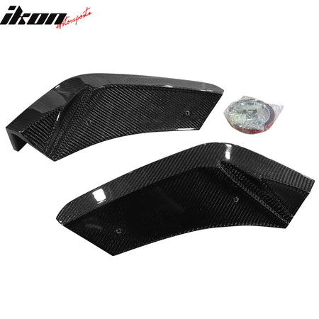 Fits 20-25 Chevy Corvette Stingray Rear Bumper Lip Diffuser Aprons Carbon Fiber