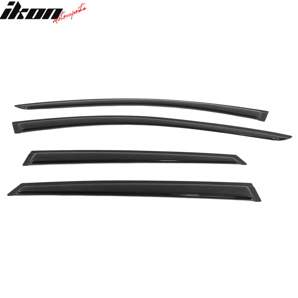 2020-2025 Ford Escape Slim Style Black Window Visors Acrylic 4PCS
