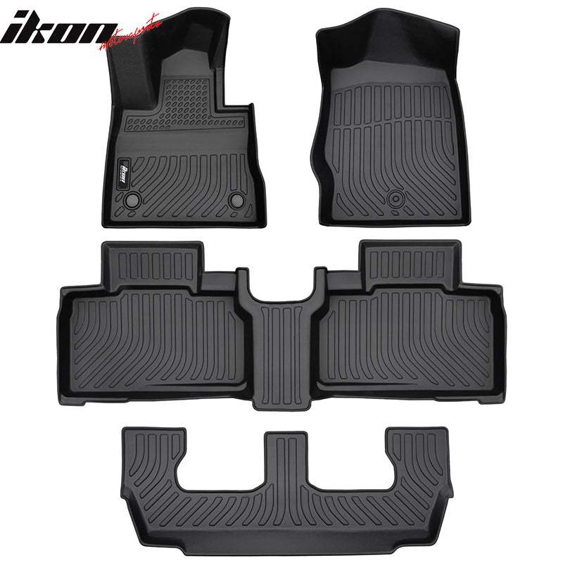 2020-2021 Ford Explorer 7 Seats 3D Floor Mats Heavy Duty Carpets TPE