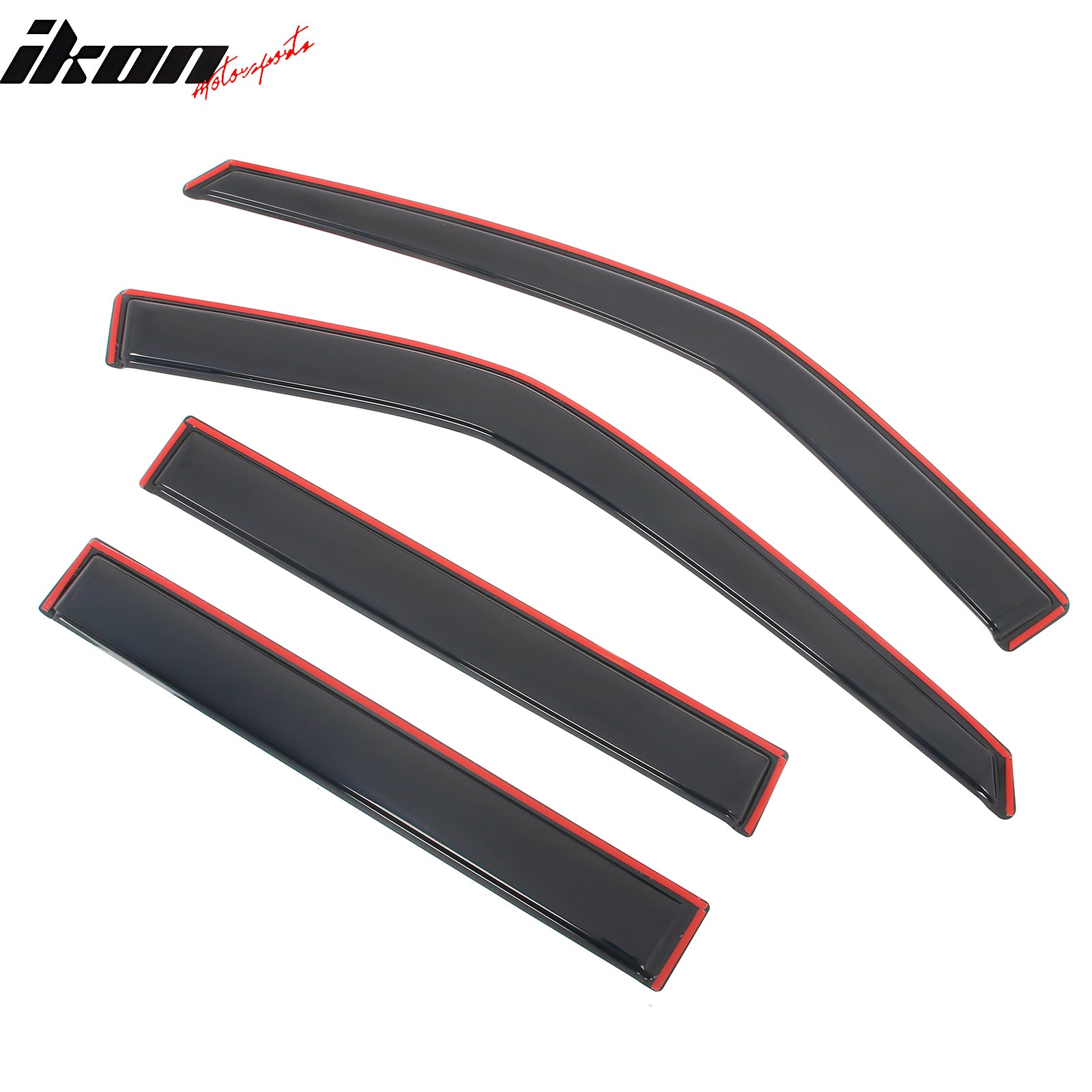 Fits 20-25 Ford Explorer 4PCS In-channel Window Visors Rain Sun Vent Shade Set