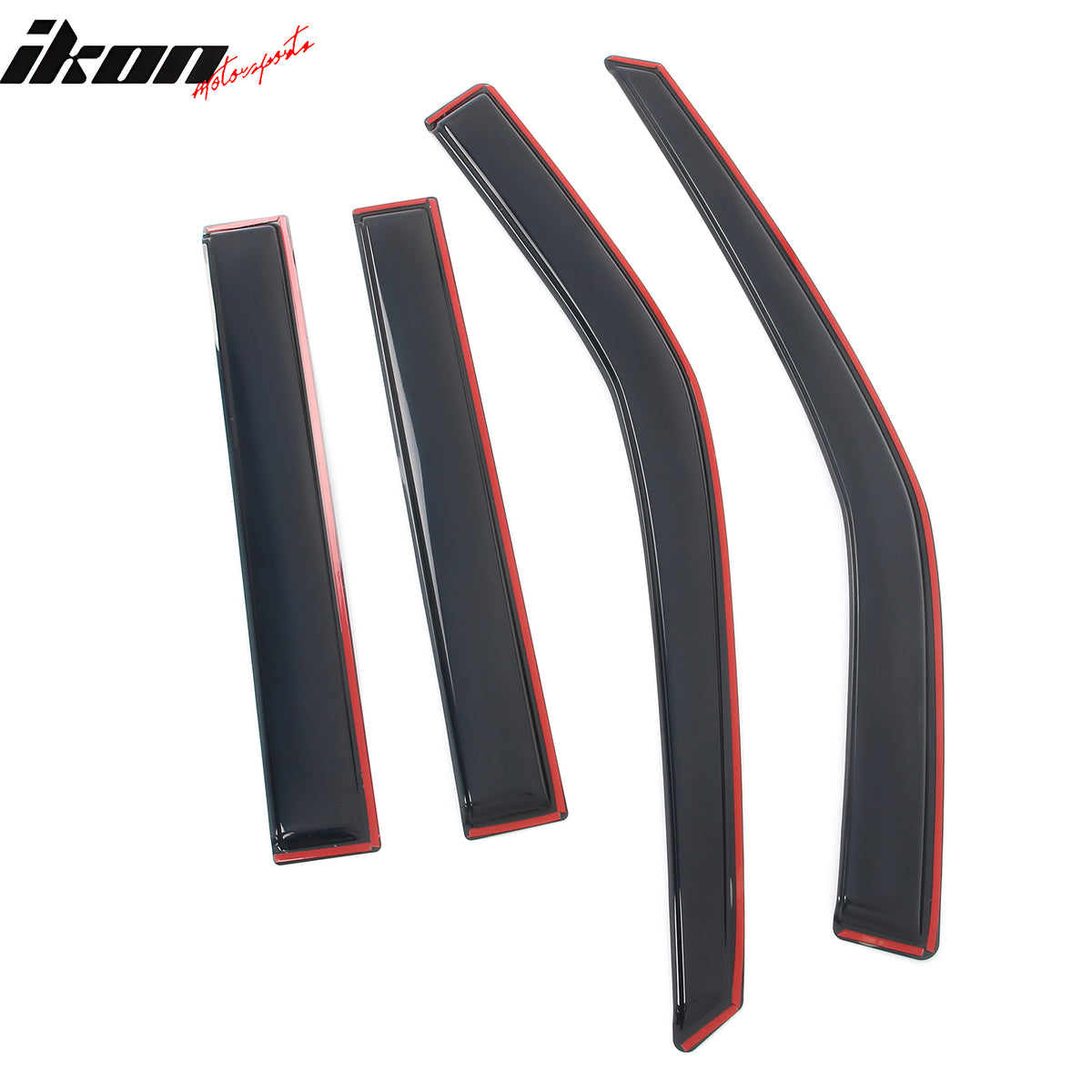 Fits 20-25 Ford Explorer 4PCS In-channel Window Visors Rain Sun Vent Shade Set