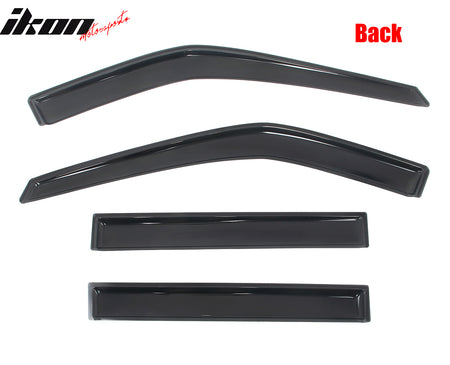 Fits 20-25 Ford Explorer 4PCS In-channel Window Visors Rain Sun Vent Shade Set