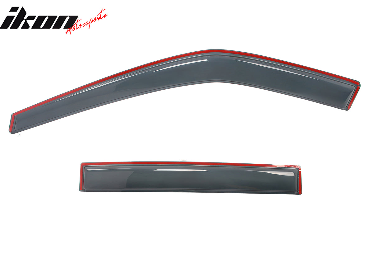 Fits 20-25 Ford Explorer 4PCS In-channel Window Visors Rain Sun Vent Shade Set