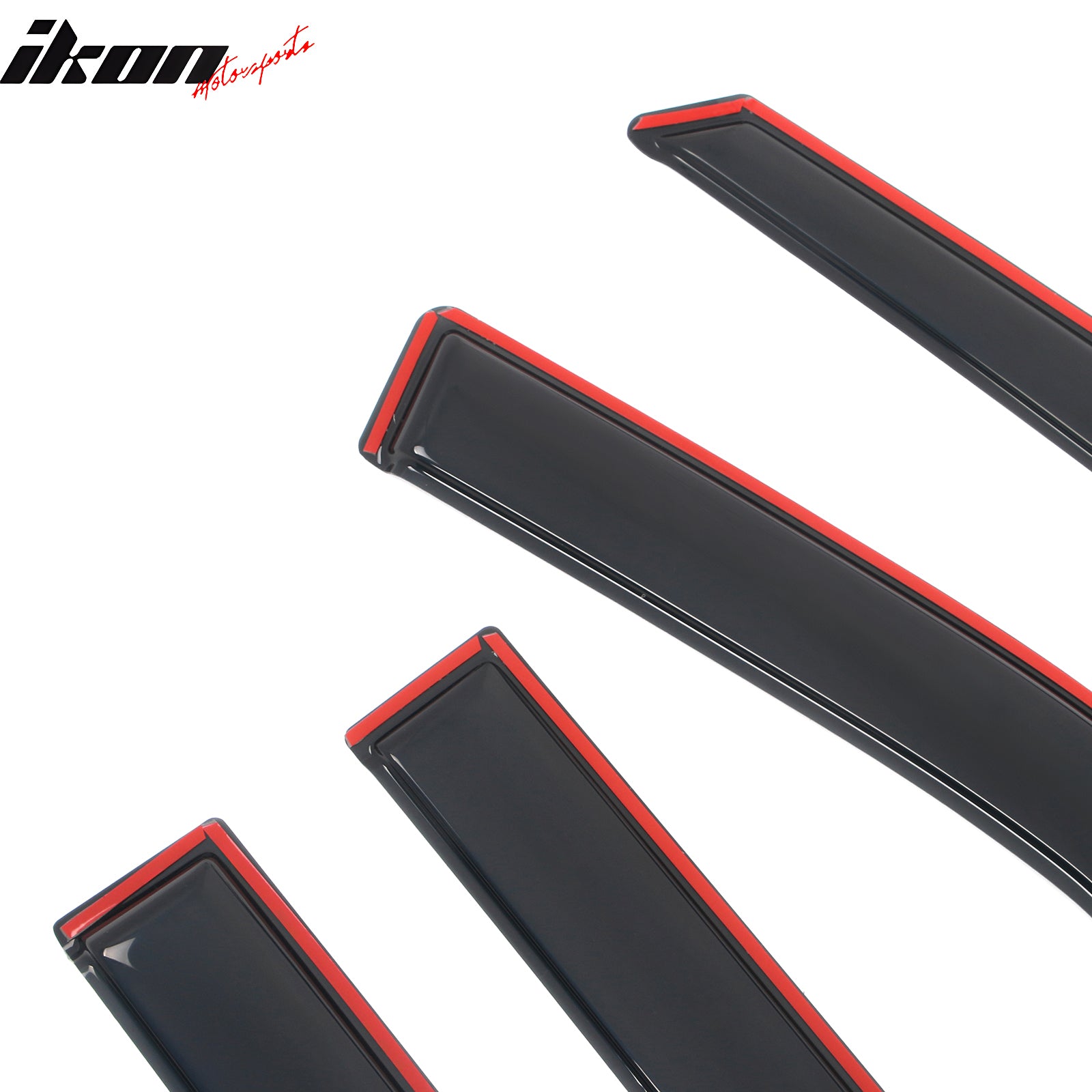 Fits 20-25 Ford Explorer 4PCS In-channel Window Visors Rain Sun Vent Shade Set