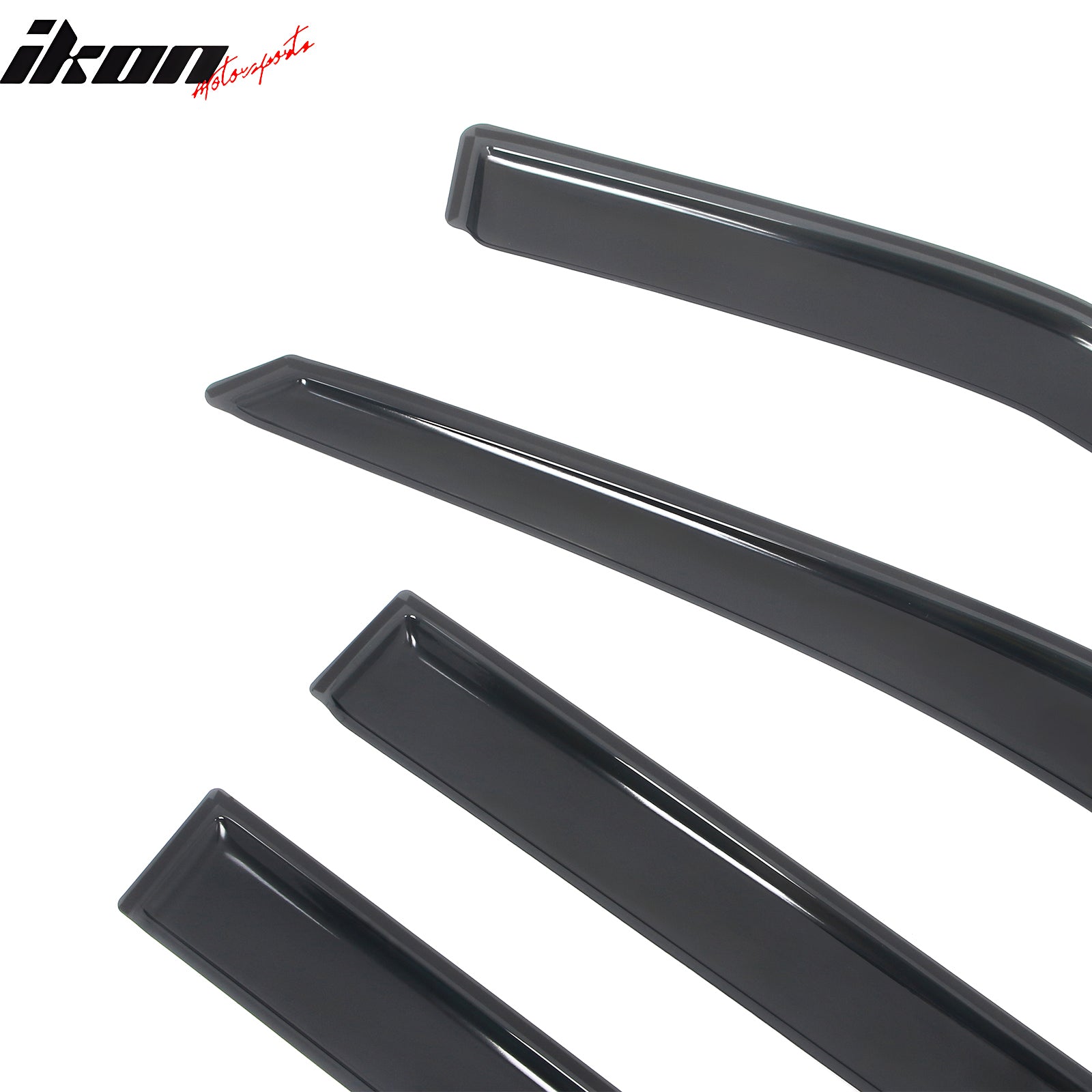 Fits 20-25 Ford Explorer 4PCS In-channel Window Visors Rain Sun Vent Shade Set