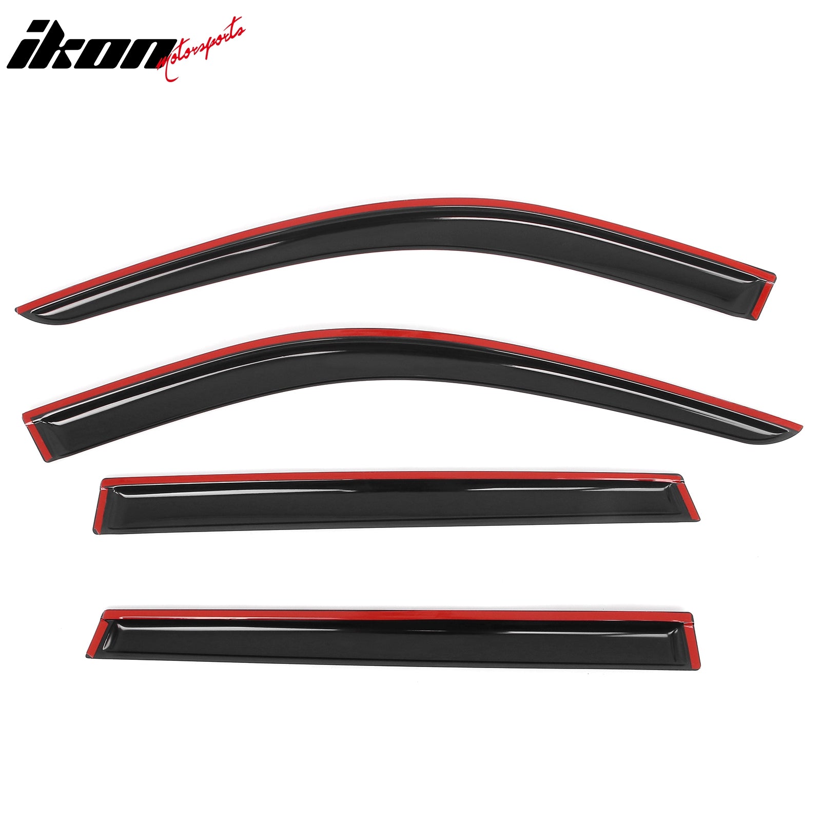 Fits 20-25 Kia Telluride Tape on Window Visors Vent Rain Sun Guards Deflectors