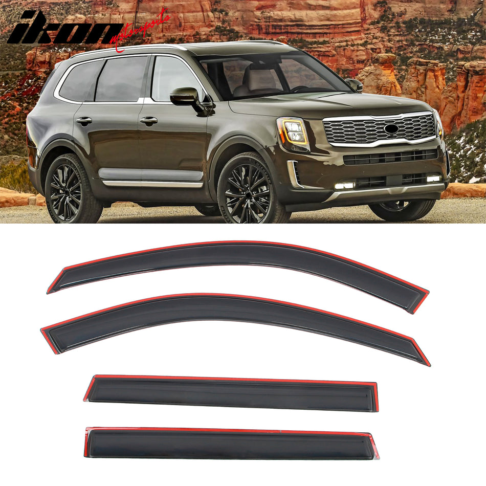 2020-2025 Kia Telluride In-channel Window Visor Side Door Deflector
