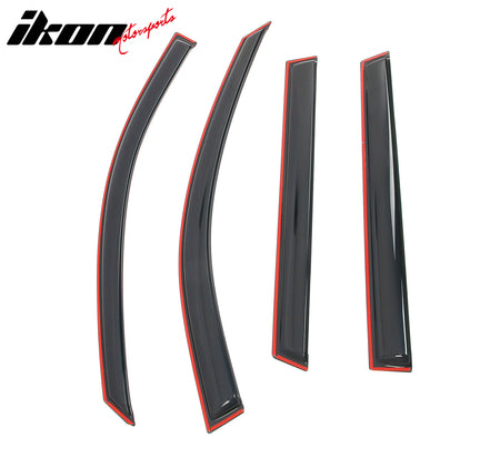 Fits 20-25 Kia Telluride In-channel Window Visor Acrylic Side Door Deflector 4PC