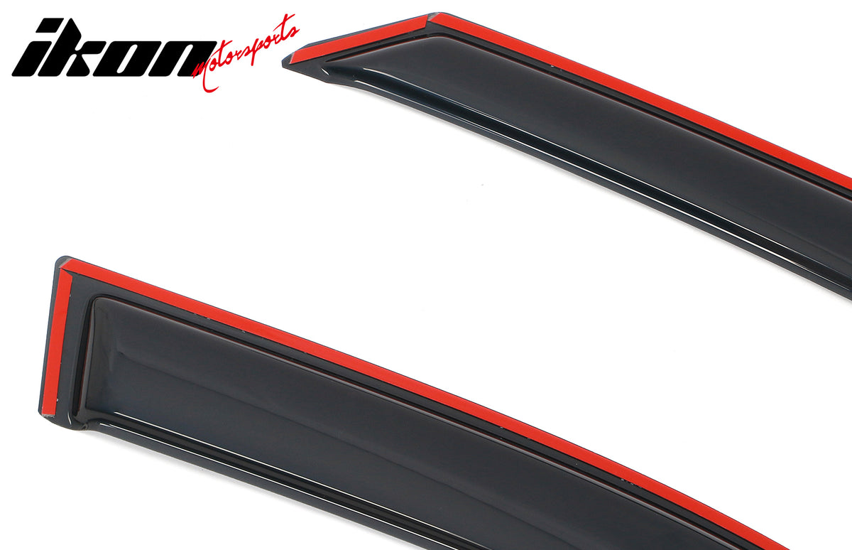 Fits 20-25 Kia Telluride In-channel Window Visor Acrylic Side Door Deflector 4PC