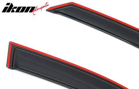 Fits 20-25 Kia Telluride In-channel Window Visor Acrylic Side Door Deflector 4PC