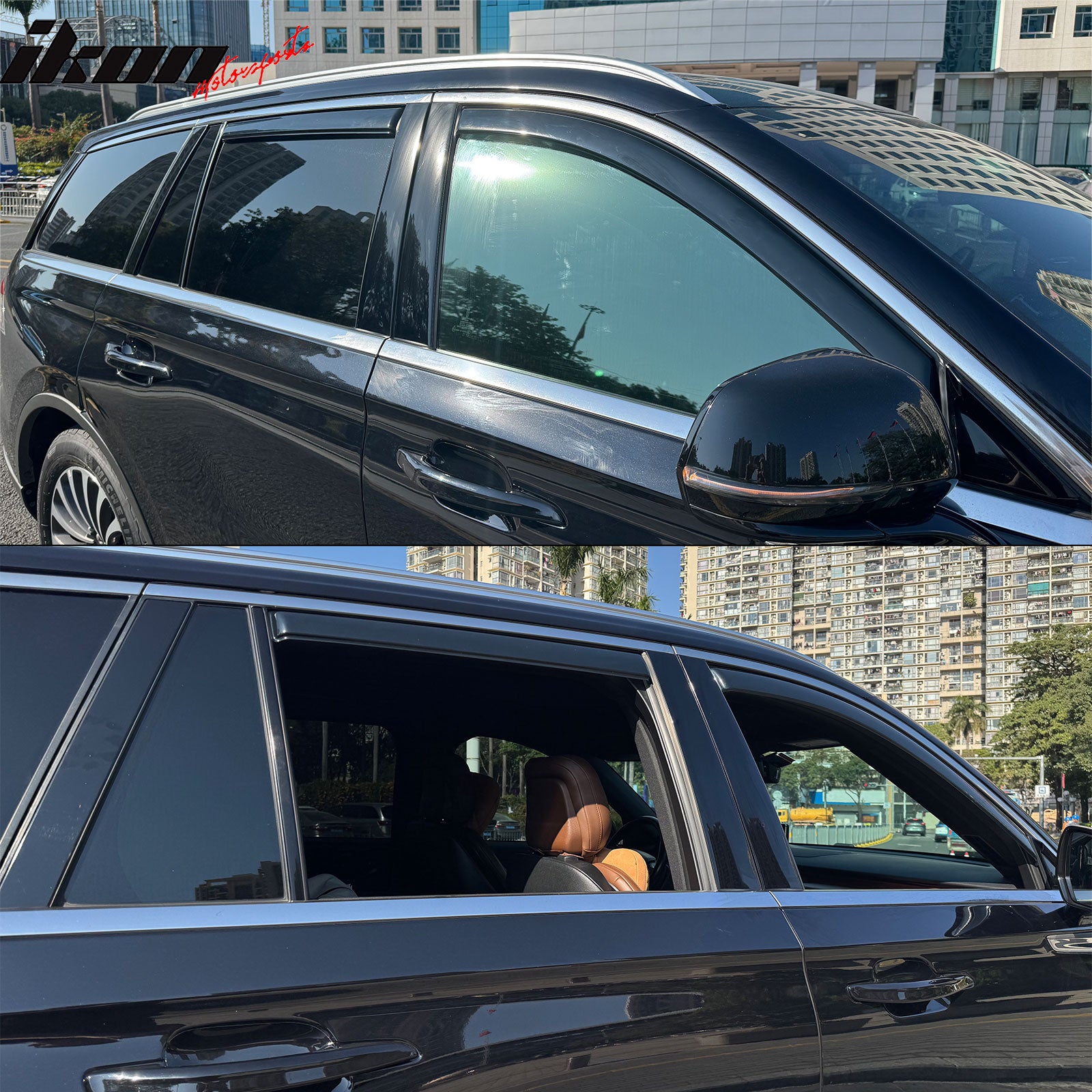 Lincoln Aviator In Channel Window Visors | US Stock – Ikon Motorsports