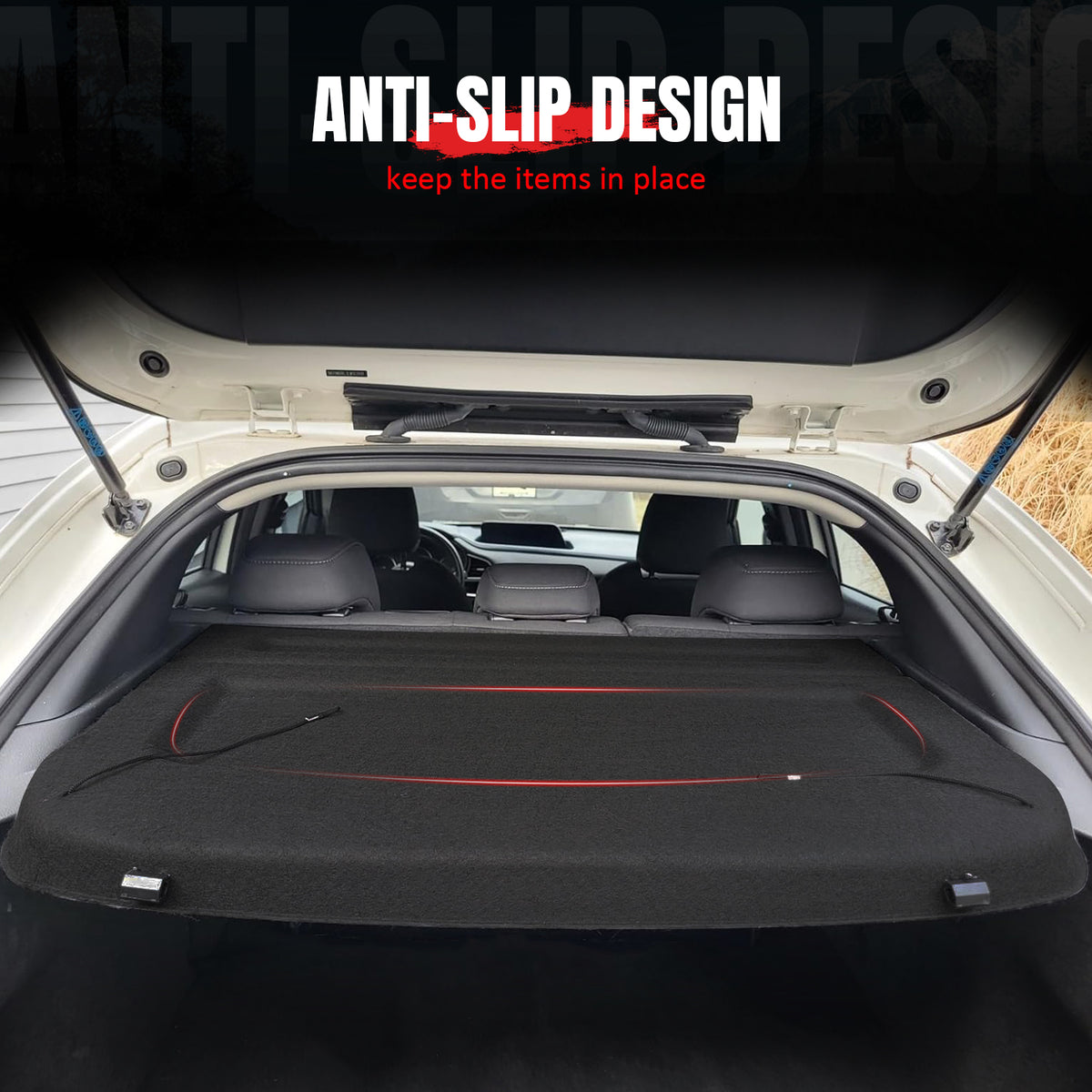 Fits 20-25 Mazda CX-30 Non-Retractable Cargo Cover Rear Trunk Privacy Shield