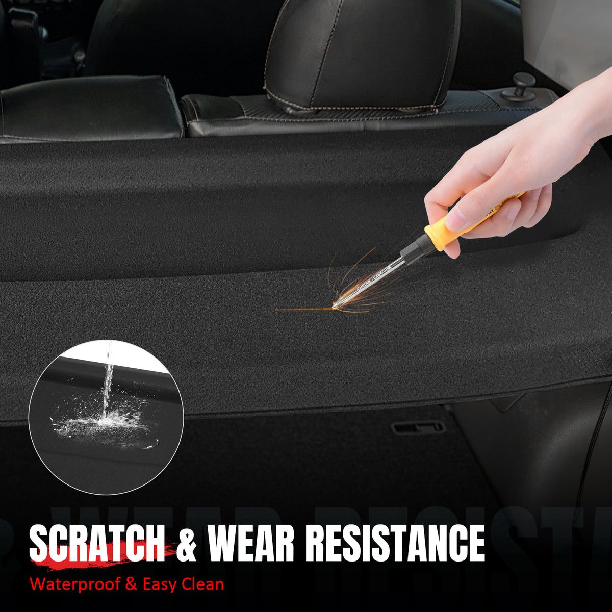Fits 20-25 Mazda CX-30 Non-Retractable Cargo Cover Rear Trunk Privacy Shield