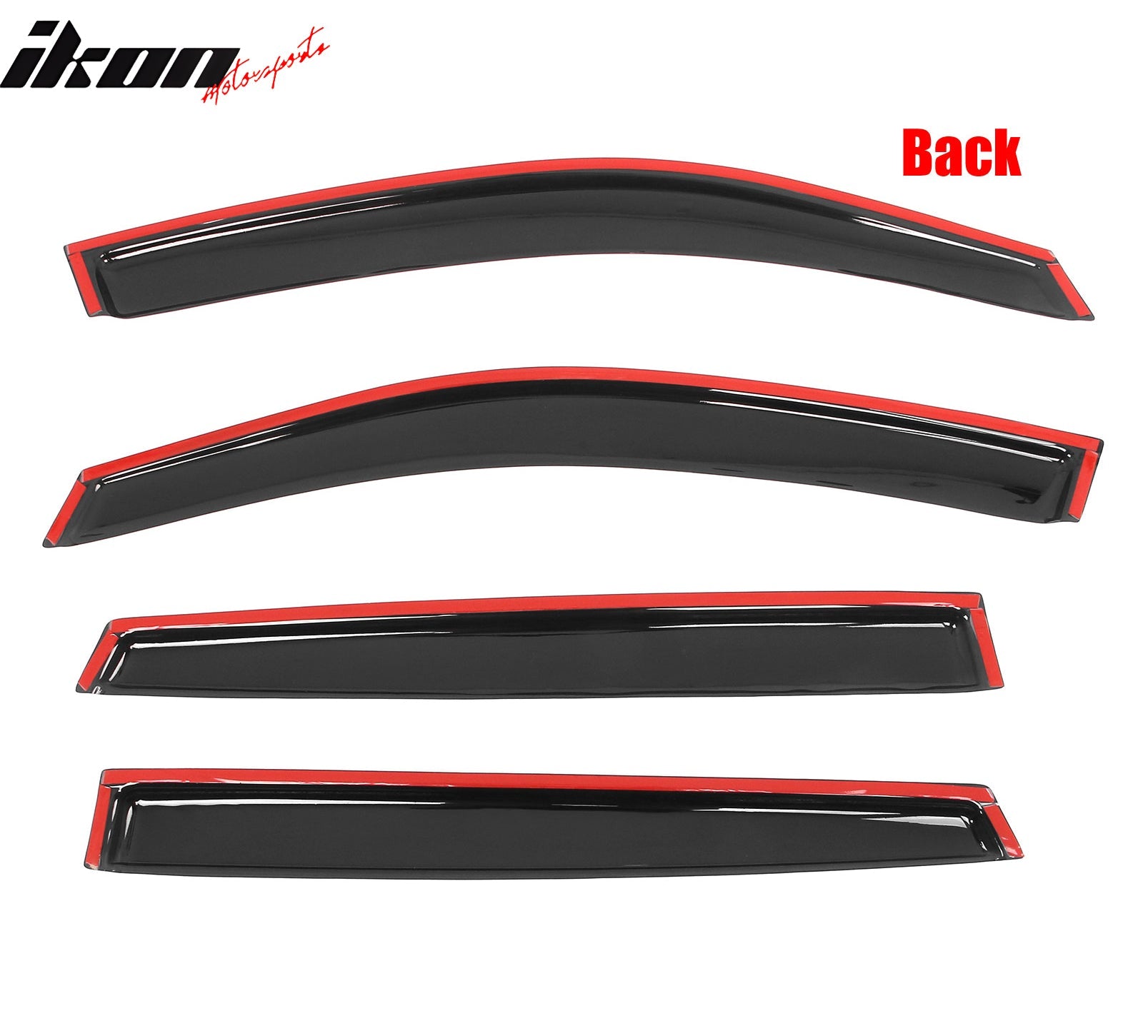 2020 - 2025 Subaru Outback 4PCS Tape on Window Visors Vent Rain GuardsIkon Motorsports