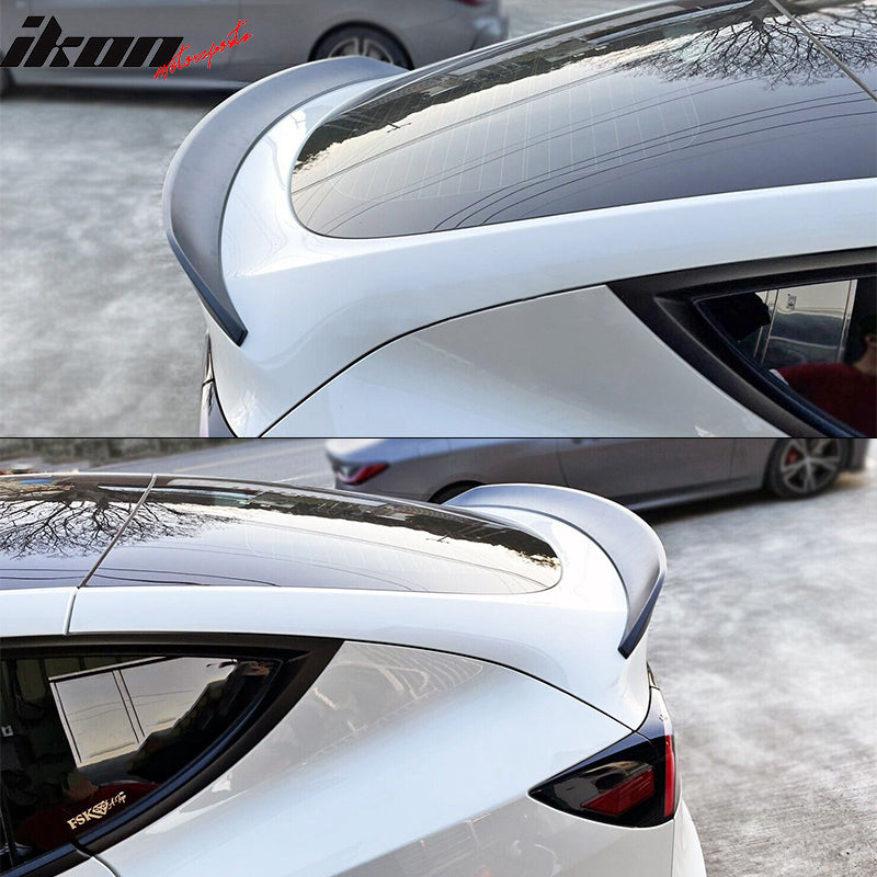 Fits 20-25 Tesla Model Y A Style Trunk Spoiler Wing Painted #PBSB Eclipse Black