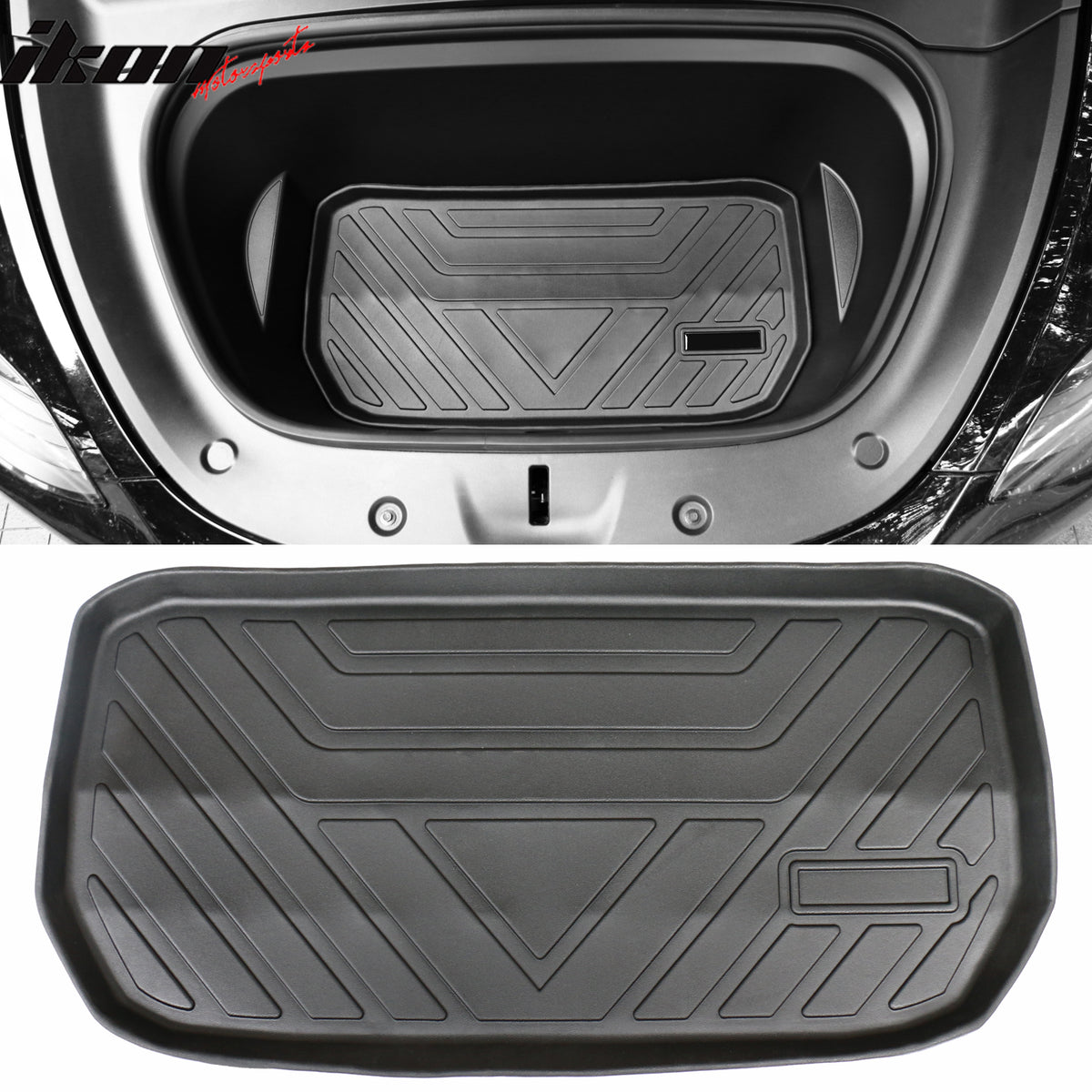 Fits 20-25 Tesla Model Y All Weather Trunk Mats Storage Cargo Liner TPE - 3PCS