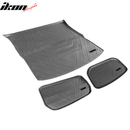 Fits 20-25 Tesla Model Y All Weather Trunk Mats Storage Cargo Liner TPE - 3PCS