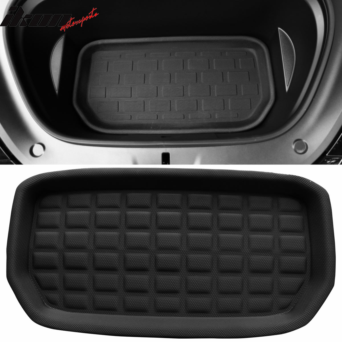 Fits 20-25 Tesla Model Y 3D Molded All Weather Trunk Mat Storage Cargo Liner TPE