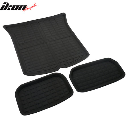 Fits 20-25 Tesla Model Y 3D Molded All Weather Trunk Mat Storage Cargo Liner TPE