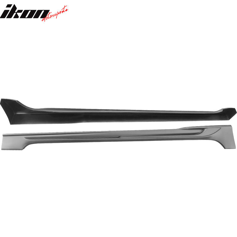 Fits 20-25 Toyota Corolla Sedan Side Skirts Rocker Panel Matte Black 2PC - PP