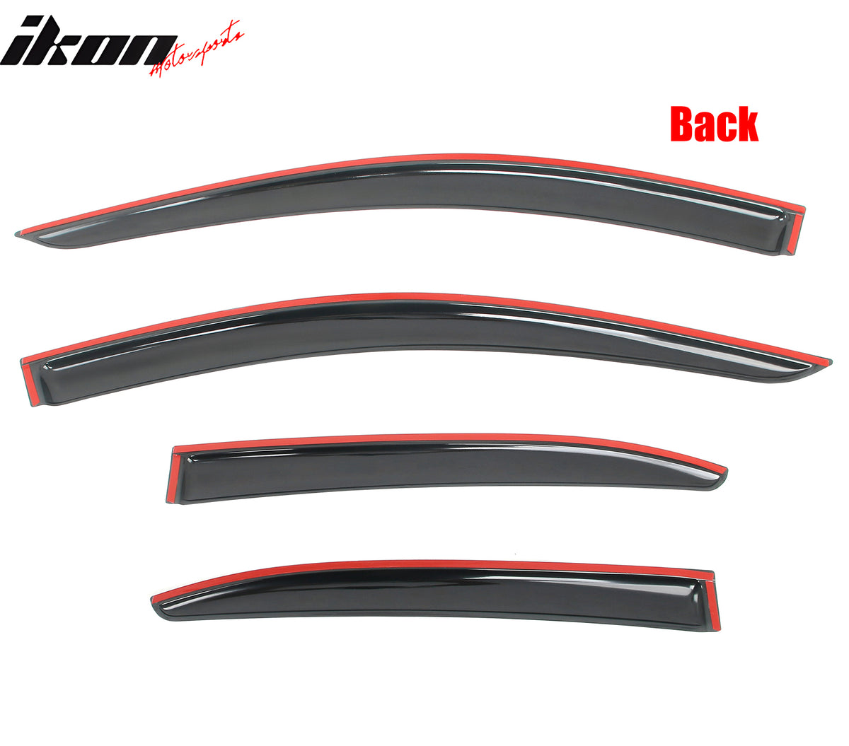 Fits 20-25 Toyota Corolla Sedan Window Visors Vent Rain Guard Deflectors Tape-On