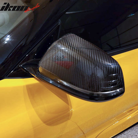 Dry Carbon Fiber Fits 20-25 Toyota GR Supra A90 A91 MK5 Side Mirror Covers Gloss