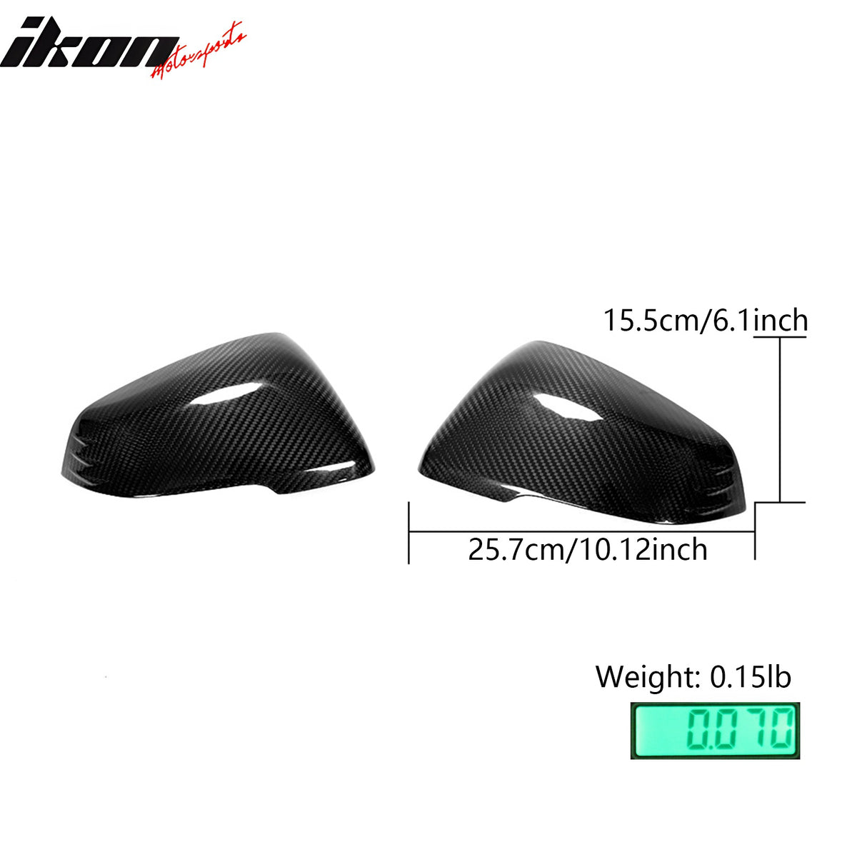 Dry Carbon Fiber Fits 20-25 Toyota GR Supra A90 A91 MK5 Side Mirror Covers Gloss