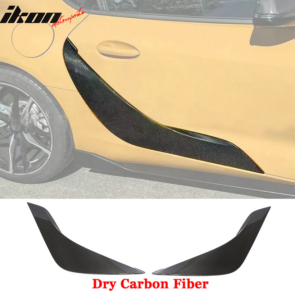 2020-2025 Toyota GR Supra A90 Side Fender Vents Gloss Dry Carbon Fiber