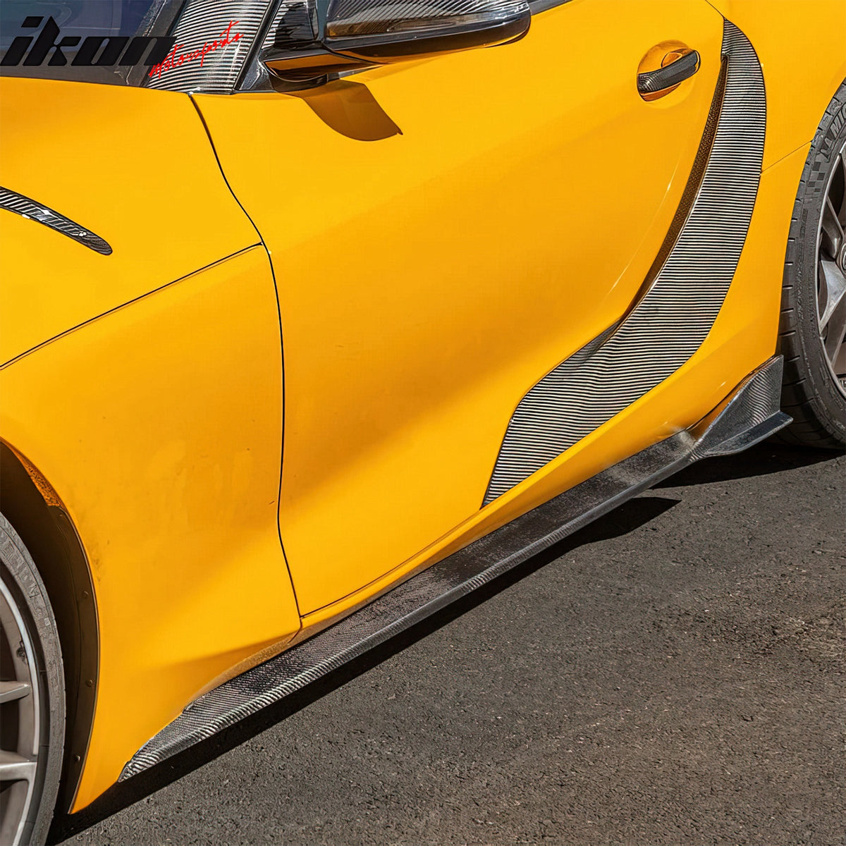 Dry Carbon Fiber Fit 20-25 Toyota GR Supra A90 A91 Side Fender Vent Door Garnish