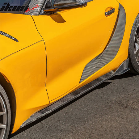 Dry Carbon Fiber Fit 20-25 Toyota GR Supra A90 A91 Side Fender Vent Door Garnish