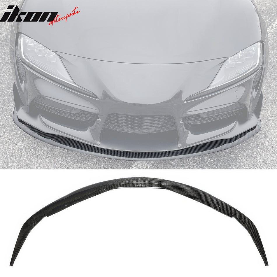 2020-2025 Toyota GR Supra A90 IKON Front Bumper Lip Gloss Carbon Fiber