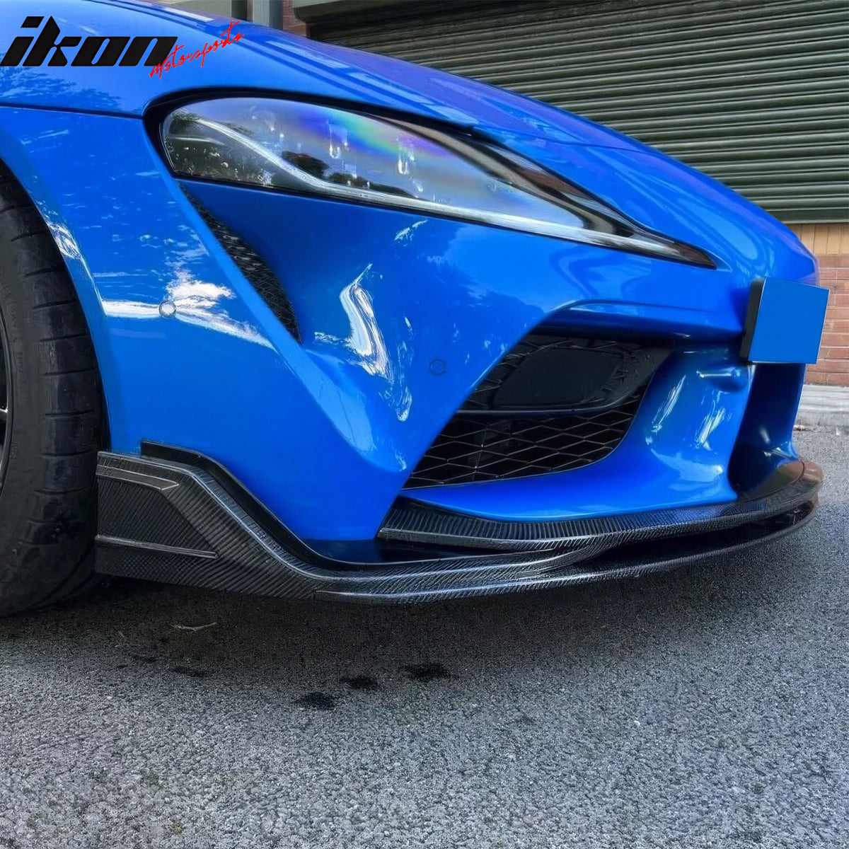 Fits 20-25 Toyota GR Supra A90 A91 MZ Speed 4PCS Front Bumper Lip Carbon Fiber