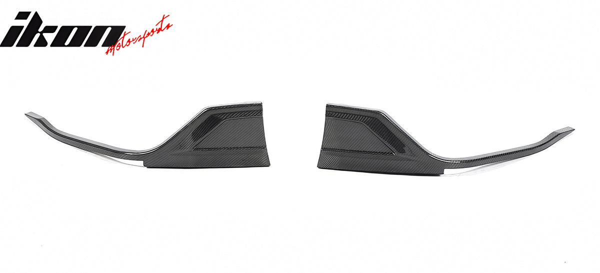 Fits 20-25 Toyota GR Supra A90 A91 MZ Speed 4PCS Front Bumper Lip Carbon Fiber