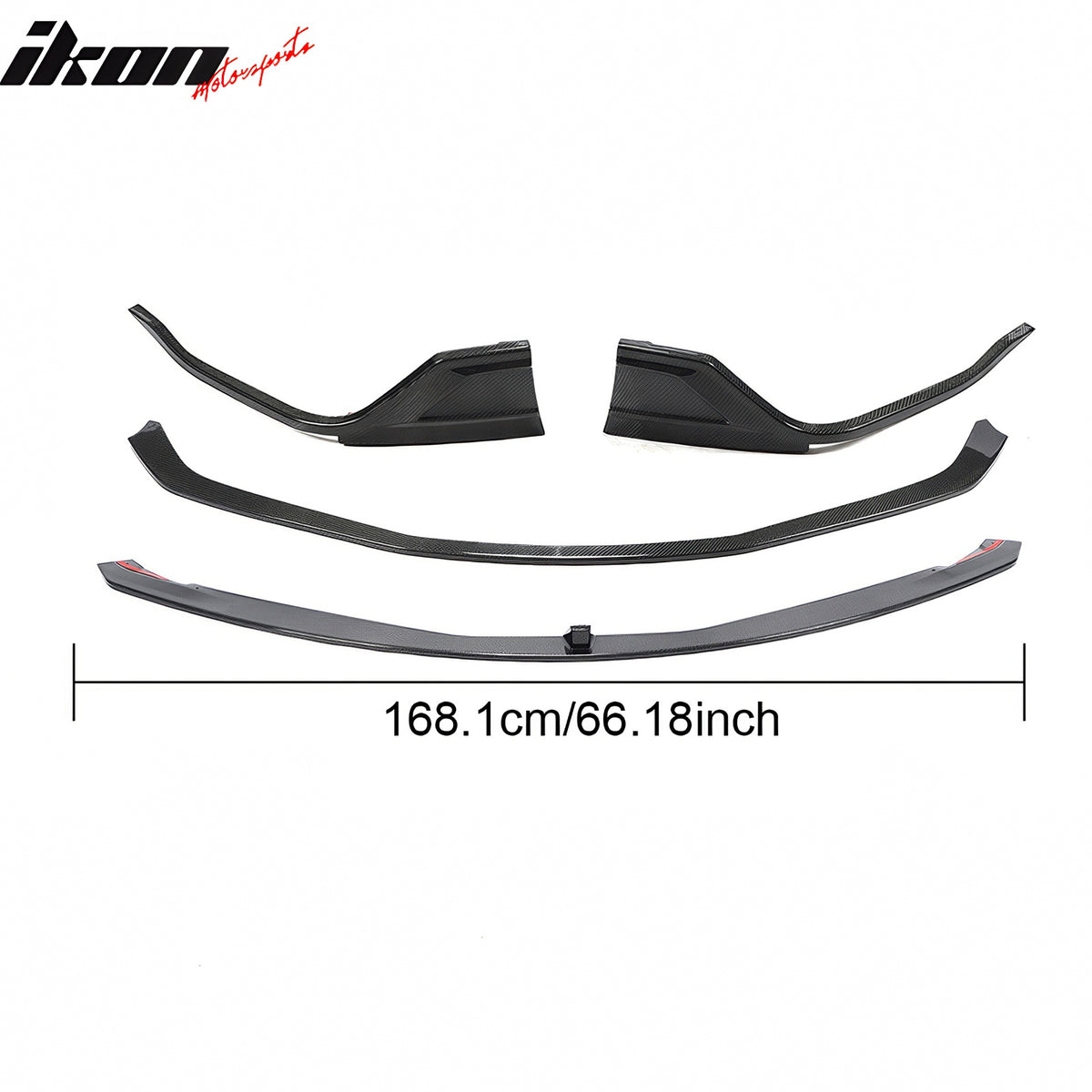 Fits 20-25 Toyota GR Supra A90 A91 MZ Speed 4PCS Front Bumper Lip Carbon Fiber
