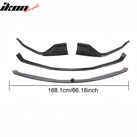 Fits 20-25 Toyota GR Supra A90 A91 MZ Speed 4PCS Front Bumper Lip Carbon Fiber
