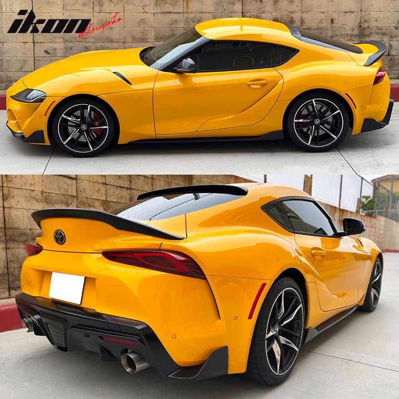Matte Black Rear Trunk Spoiler Wing For Toyota Supra GR A90 A91 MK5 (2020-2023)