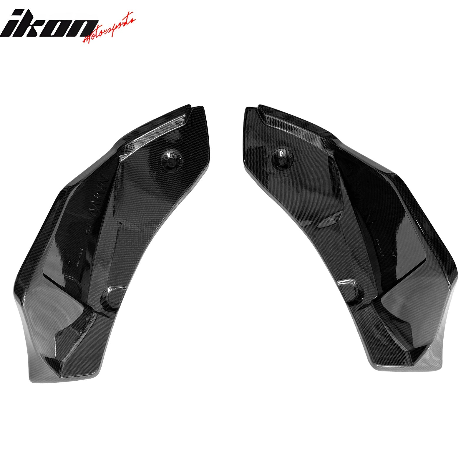 Fits 20-25 Toyota GR Supra A90 A91 Rear Bumper Splitters AG Carbon Fiber Print