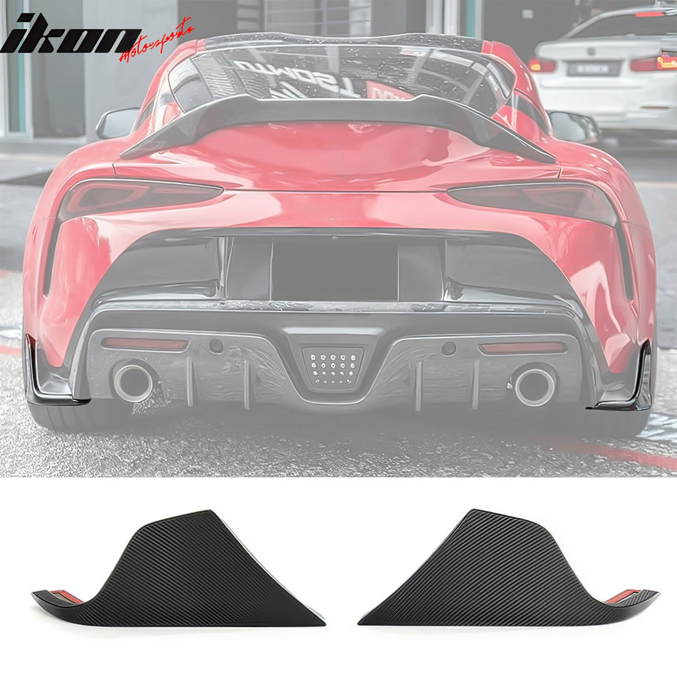 2020-2025 Toyota GR Supra A90 AG Style Rear Aprons Gloss Carbon Fiber